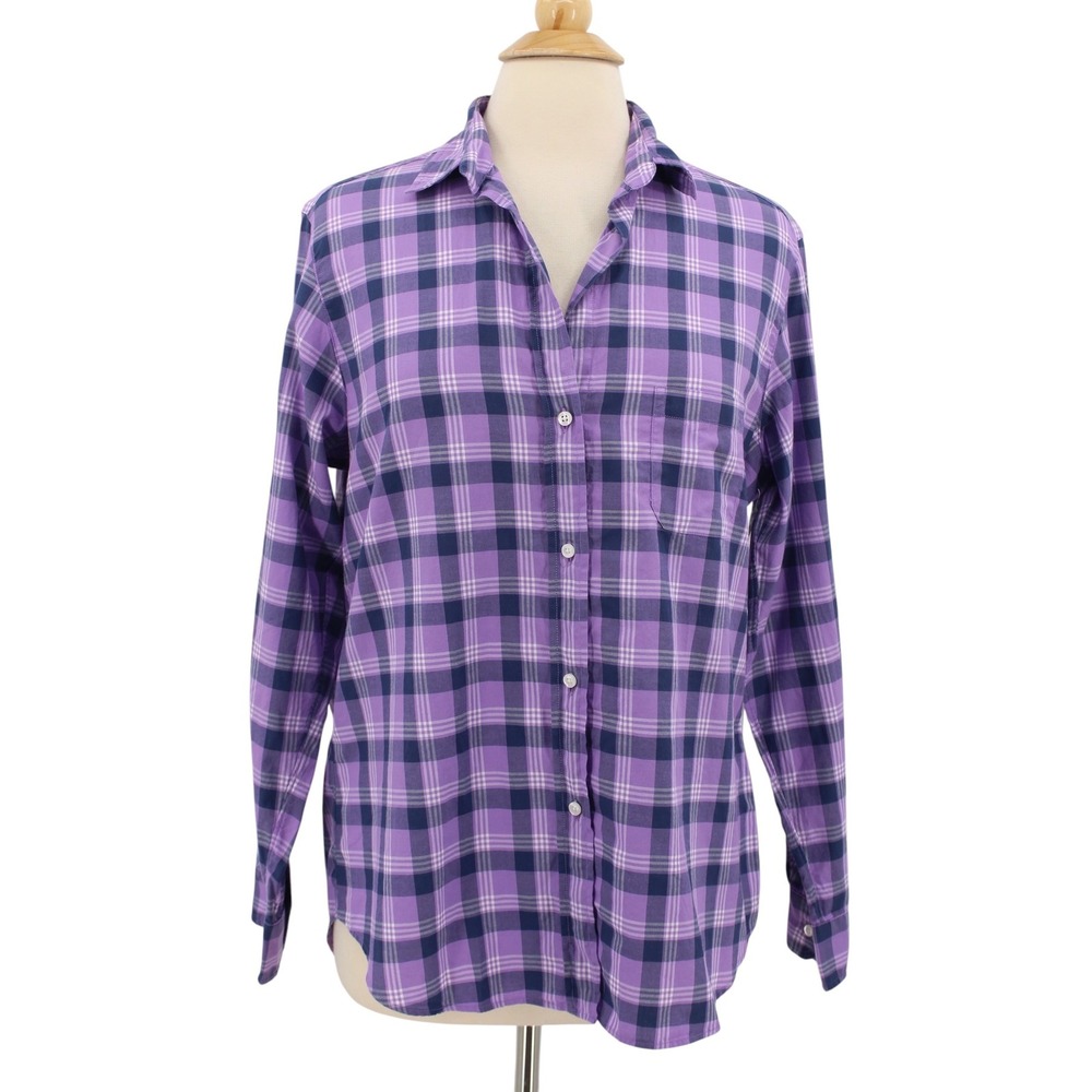 GRAYSON Hero Shirt‎ size 3 Purple Plaid Long Sleeve Button Down NWT Preppy